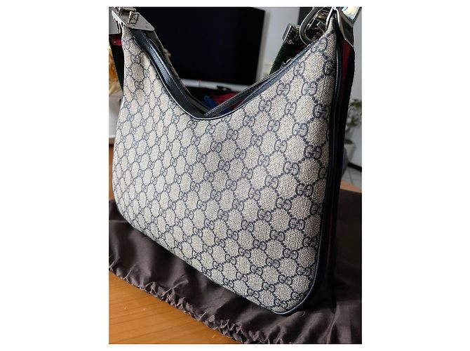 Borsa Gucci beige in pelle - vista 7