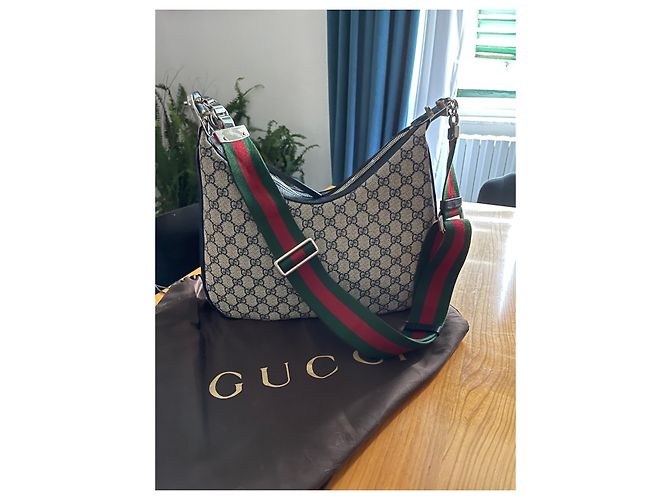 Borsa Gucci beige in pelle - vista 8