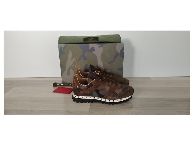 Sneakers Valentino Garavani Camo Rockstud Verdi Verde - vista 2