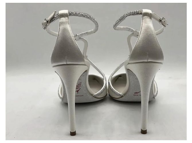 Rene Caovilla Clippy Pumps aus Satin dunkelgrau Anthrazitgrau - Ansicht 3