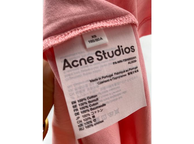Acne Studios tops T.International XS Algodón Rosa - vista 7