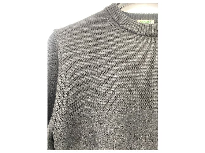 Kenzo Strickwaren & Sweatshirts T.International M Wolle Schwarz - Ansicht 3