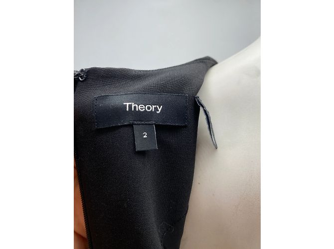 Theory Theorie Kleider T.US 2 Polyester Schwarz - Ansicht 4