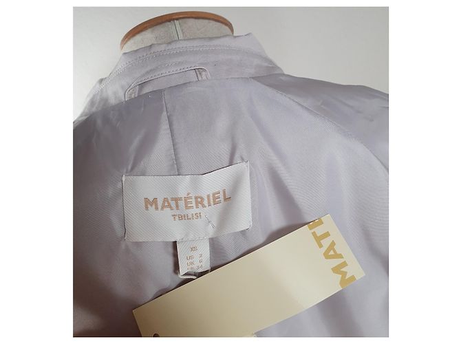 Autre Marque Gabardina MATERIEL rosa de algodón - vista 5