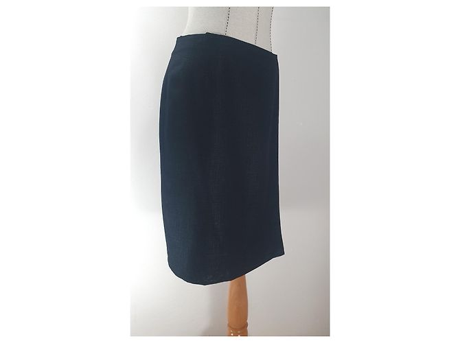Falda Thierry Mugler de lana negra Negro - vista 3