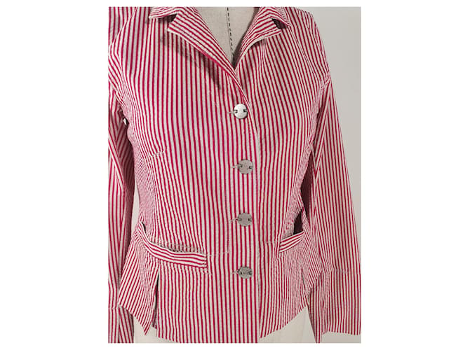 Blazer rojo a rayas Bitte Kai Rand Roja Multicolor - vista 2