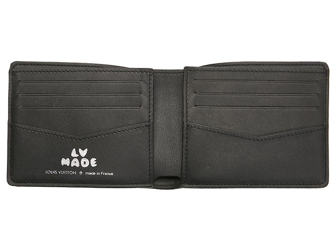 Louis Vuitton Black Nigo Monogram Denim Slender Wallet Schwarz - Ansicht 5