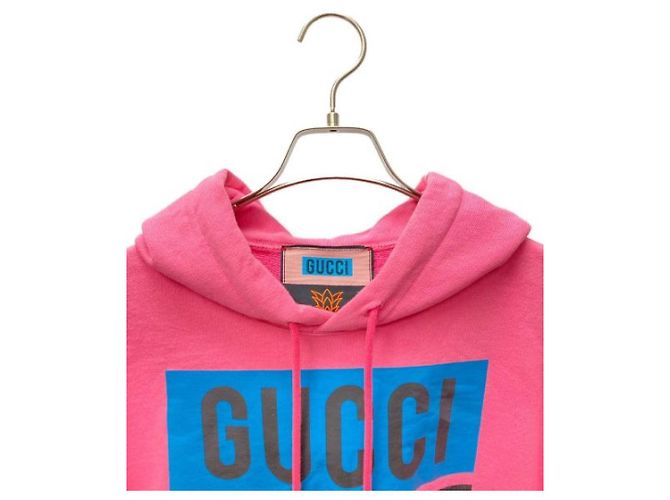 ***GUCCI Kapuzenpullover mit Ananas-Print Pink - Ansicht 3