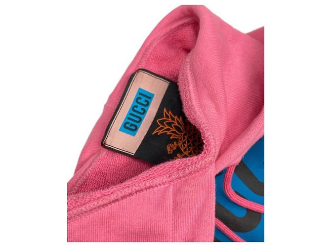 ***GUCCI Kapuzenpullover mit Ananas-Print Pink - Ansicht 5