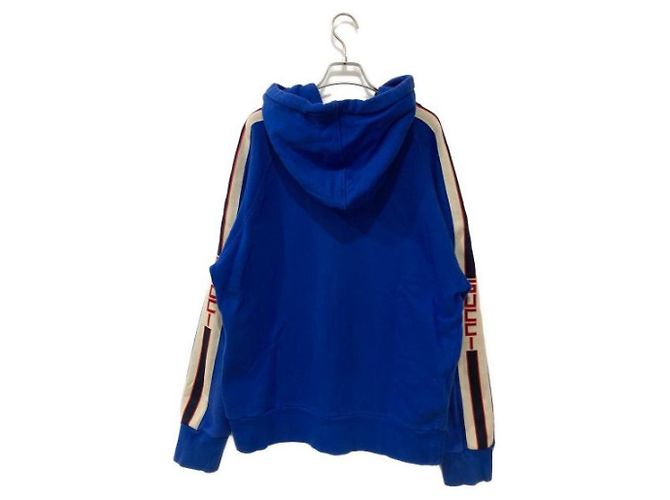 ***GUCCI Sideline technischer Kapuzenpullover Blau - Ansicht 2