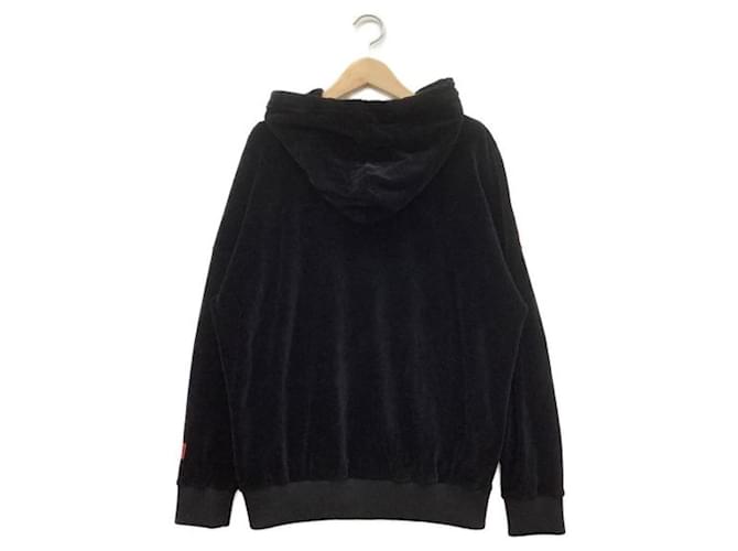 ***GUCCI Velours-Chenille-Pullover-Kapuzenpullover Schwarz Rot - Ansicht 2