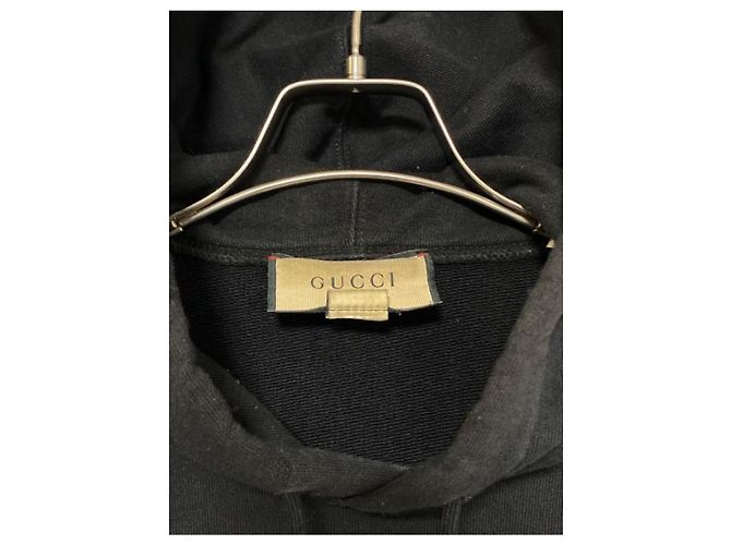 ***Felpa con cappuccio GUCCI HAI BUON GUSTO Nero - vista 3