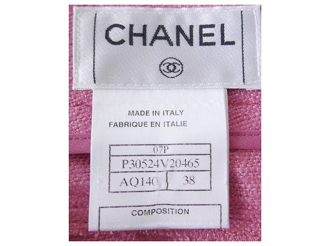 Chanel Spring 2007 Pantalón de campana de seda rosa - vista 7