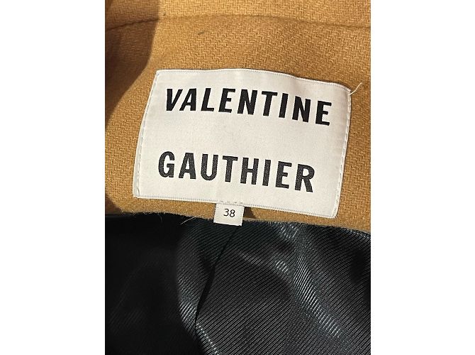 VALENTINE GAUTHIER Cappotti T.FR 38 Lana Cammello - vista 4