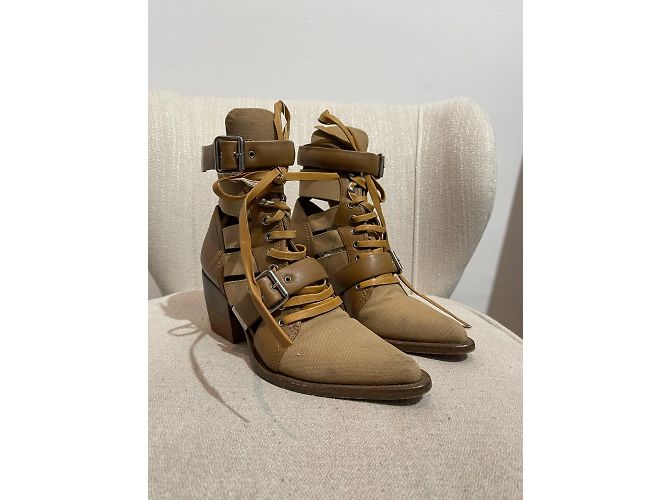 Chloé Botines CHLOE T.EU 41 Cuero Camello - vista 2