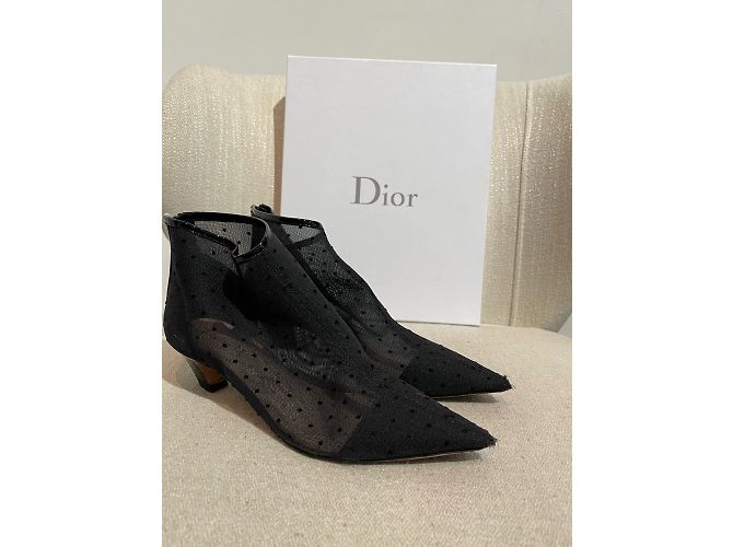 Stivaletti DIOR T.EU 37 Tessuto Nero - vista 9