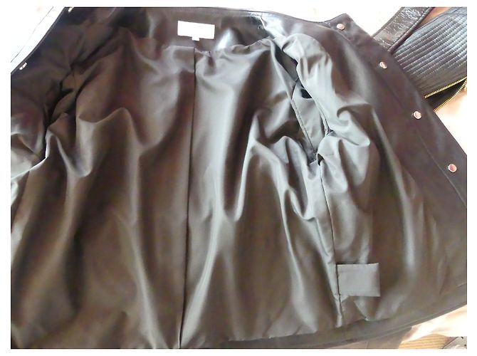 Patrizia Pepe Bikerjacke Schwarz Kunstleder 42 - Ansicht 8