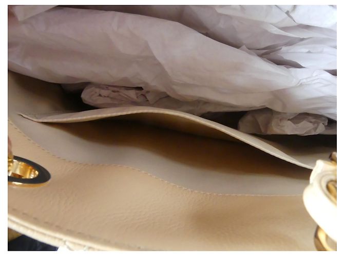 Borsa Chanel Shopper Beige in Pelle Caviale - vista 18