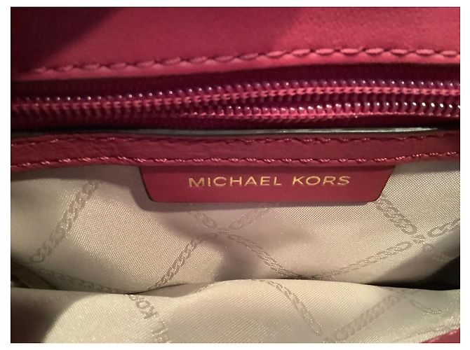 Borsa Michael Kors Whitney in pelle rosa - vista 5