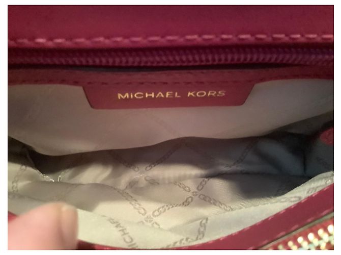 Borsa Michael Kors Whitney in pelle rosa - vista 6