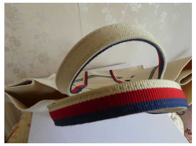 Gucci Tote Bag Schlangenemblem Beige Canvas - Ansicht 2