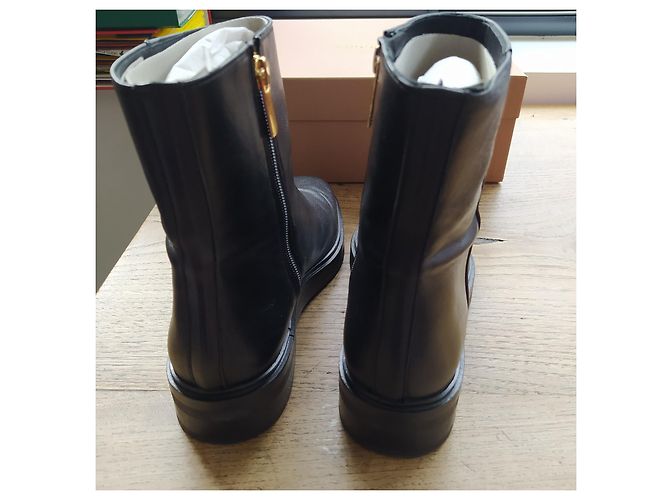Autre Marque Bobbies Ada Botines de Cuero Negros - vista 5