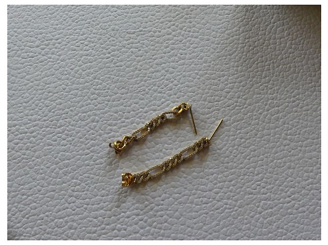 Orecchini Bottega Veneta con cristalli dorati D'oro - vista 4