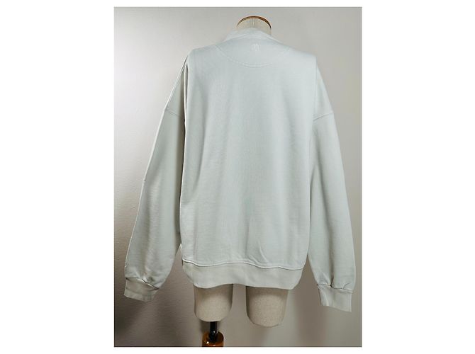 Anine Bing Sweatshirt Off White Baumwolle XS Weiß - Ansicht 3