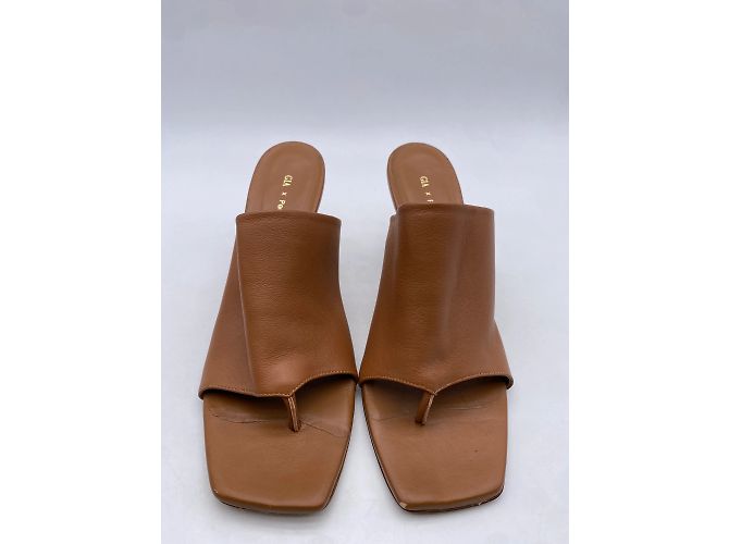 Autre Marque GIA X PERNILLE TEISBAEK mules e zoccoli T.EU 37 Pelle Marrone - vista 3