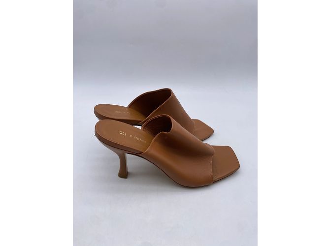 Autre Marque GIA X PERNILLE TEISBAEK mules e zoccoli T.EU 37 Pelle Marrone - vista 4