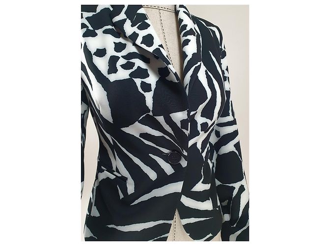 Joseph Ribkoff Blazer Schwarz Weiß - Ansicht 3