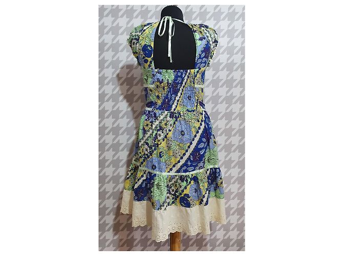 Vestido de algodón Free People Multicolor - vista 3