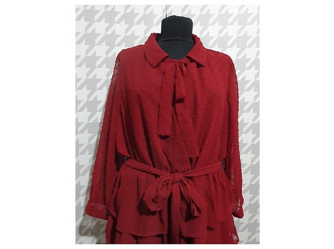 Autre Marque Forever Unique Kleid Fuchsia aus Polyester Fuschia - Ansicht 2