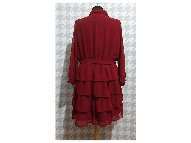 Autre Marque Forever Unique Kleid Fuchsia aus Polyester Fuschia - Ansicht 4