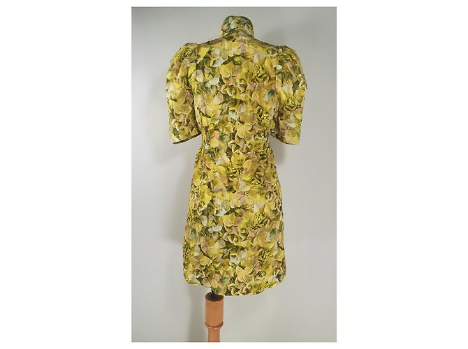 Baum und Pferdgarten Bottom Yellow Hydrangea Kleid Gelb Viscose - Ansicht 5