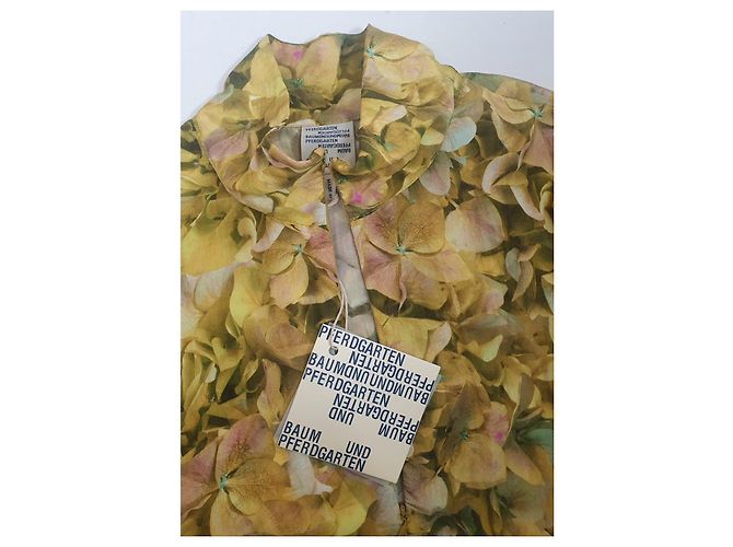 Baum und Pferdgarten Bottom Yellow Hydrangea Kleid Gelb Viscose - Ansicht 7