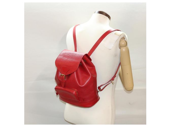 LOUIS VUITTON Epi Montsouris MM Rucksack Monaco 700th Red LV Auth 47479 Rot - Ansicht 25