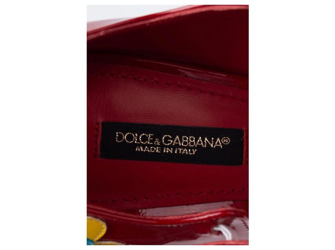 Dolce & Gabbana DG Amore Lackleder Pumps Rot - Ansicht 7