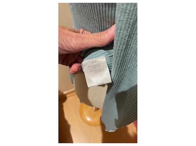 CAROLL Strickjacke Hellblau Viskose Polyamid Größe 40 - Ansicht 5