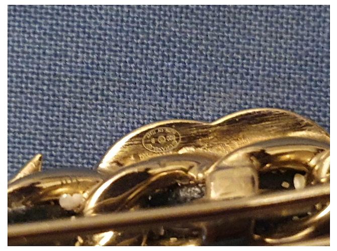 Autre Marque Magnifica barretta Coco Chanel Gold hardware - vista 2