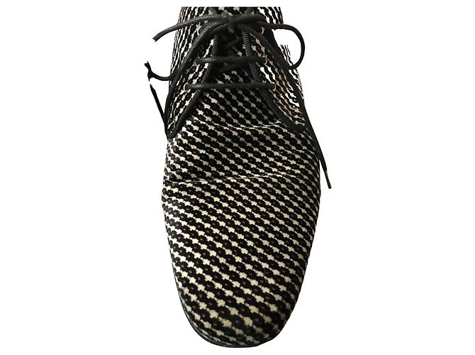 Dolce & Gabbana Derby in fantasia Dolce&Gabanna Nero Bianco - vista 2