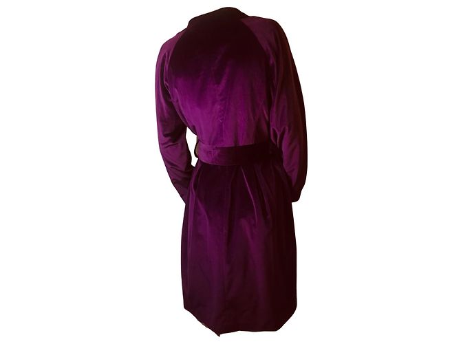 Autre Marque Cappotto in velluto viola Porpora - vista 6