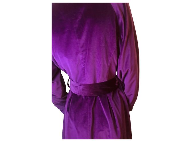 Autre Marque Cappotto in velluto viola Porpora - vista 7