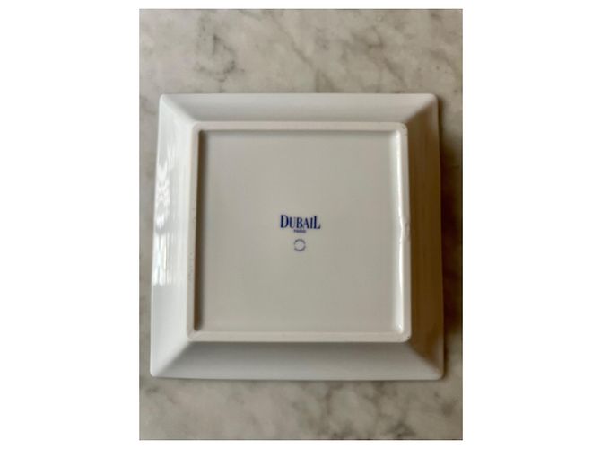 Autre Marque Dubail-Taschentablett aus Limoges-Porzellan Weiß Blau - Ansicht 3