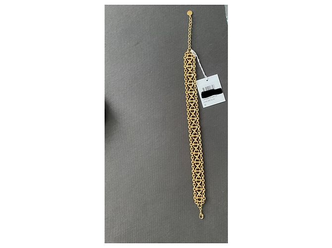 Collana Girocollo Dior CD Navy Dorata D'oro - vista 5