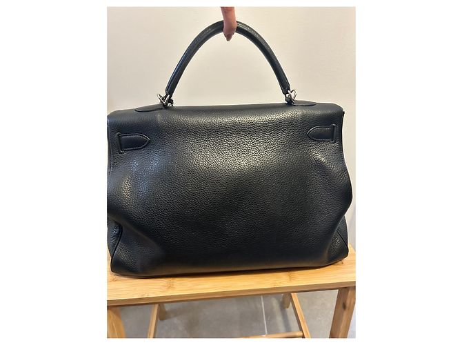 Borsa a mano Hermès Kelly 40 in pelle Togo nera Nero - vista 2