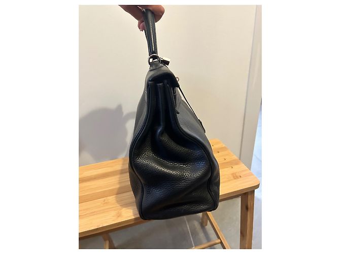 Borsa a mano Hermès Kelly 40 in pelle Togo nera Nero - vista 3