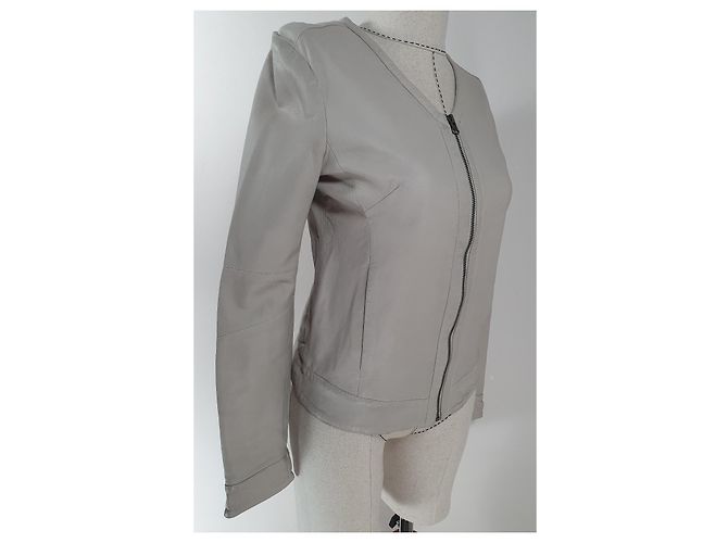 Day Birger & Mikkelsen Lederjacke Beige - Ansicht 3