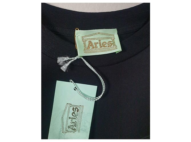 Autre Marque Camiseta Aries de algodão preta Preto - vista 4