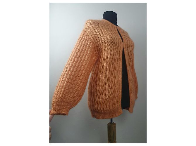 Baum und Pferdgarten Cardigan Orange Mohair - Ansicht 3